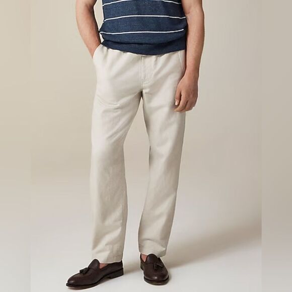 J.Crew Pier pant in cotton-linen blend canvas NWT Size S - Picture 1 of 11
